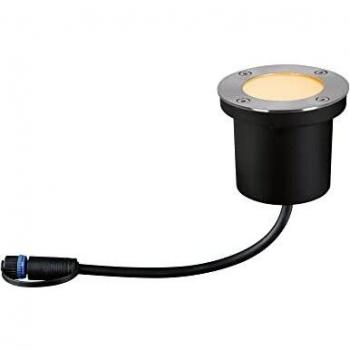 Lámpara Empotrable LED Paulmann Plug & Shine 4,5W, 180 lm, 2200K, IP67, Insecto Amigable, Color Antracita