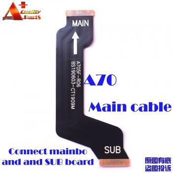 Tira de botones laterales LCD y USB para Samsung Galaxy A70 (A705F, A705DS, A705FN) con cable flexible para micrófono