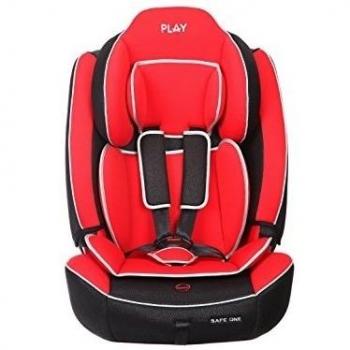 Play Safe One - Silla de coche, grupo 1/2/3, color rojo y negro