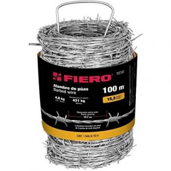 Alambre de Espino Galvanizado 1.6mm - 360m para Protección y Delimitación de Áreas