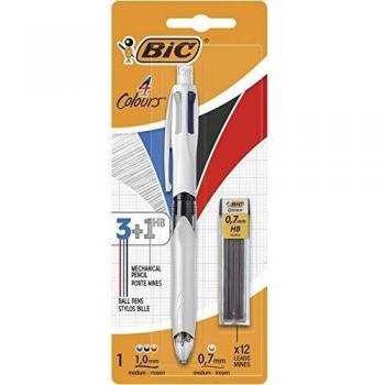 BIC 4 Colores Bolígrafo de Punta Media
