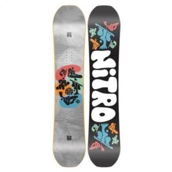 Nitro Snowboard Junior Ripper - NITRO RIPPER YOUTH - 137 (Snowboard para jóvenes, diseño ligero y duradero, ideal para principiantes e intermedios, construcción de núcleo de madera, base sinterizada para