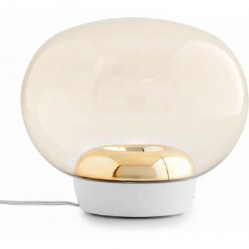 Lámpara de mesa LED La Mariée oro/blanco