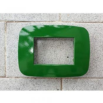 Placa Compatibles Axolute Bticino Color Verde 4 Foros