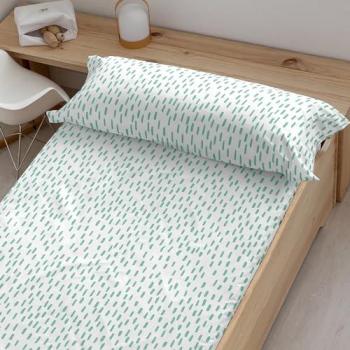 Sábana Bajera Ajustable Kids&Cotton Urko Multicolor 70x140 cm, tejido 100% algodón orgánico, extrasuave, 100% Made in Spain