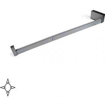 EMUCA - Iluminación para Armario o vestidor, Barra de Armario con luz LED Recargable y Detector de Movimiento, Aluminio anodizado Mate, L 408-558mm