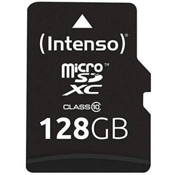 Intenso Tarjeta Micro SD de 128 GB (Adaptador SD Incluido, Clase 10)