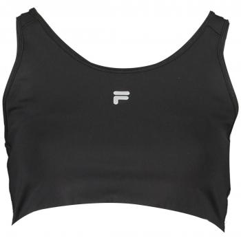 Chic Halterneck Sports Bra with Logo Print - L
