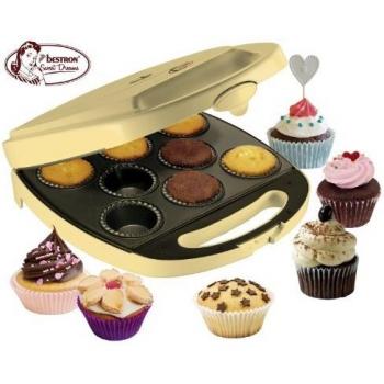 Bestron DKP2828 - Máquina para hacer cupcakes y muffins, 1400W