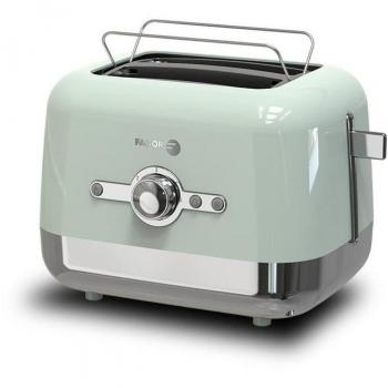 Tostadora Fagor 830 W - Potencia de 830 W, diseño compacto, funciones de tostado variable, ranuras anchas para diferentes tipos de pan, bandeja recogemigas extraíble, luz indicadora de funcionamiento