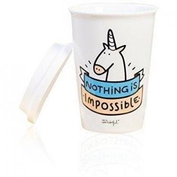 Mr. Wonderful - Taza con mensaje Nothing is impossible