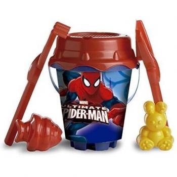 Cubo de Playa Castillo Spiderman con Moldes