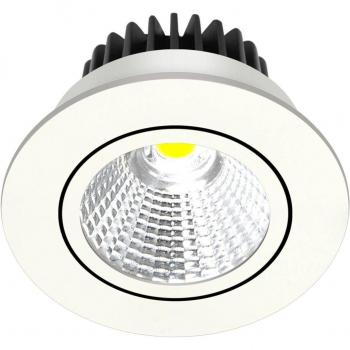Arcchio LED downlight Zarik, foco empotrado moderno de aluminio en blanco, 4.000K, para salón y comedor (1 llama)