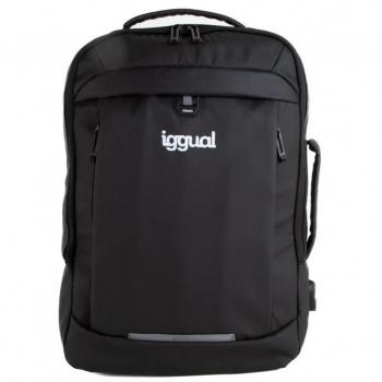 iggual IGG318522 Mochila para Portátil 15.6 Pulgadas Office Look Negro