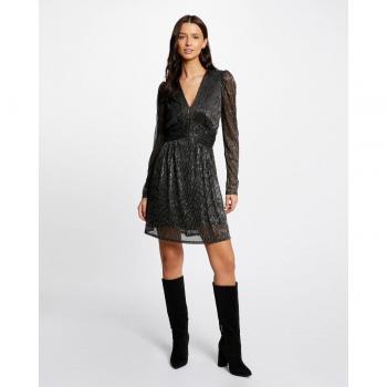 Morgan - Vestido entallado con hilos metalizados