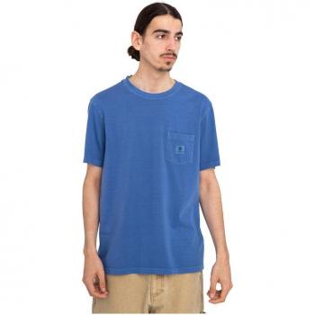 Camiseta de Manga Corta Element Basic Pocket para hombre en color azul