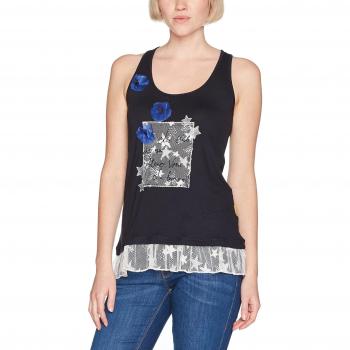 Mamatayoe Fides, Camiseta sin Mangas para Mujer, Azul, XL