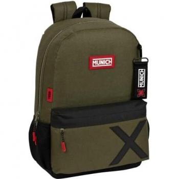 Safta-Mochila Adapt.Carro Munich Class 30X46X14Cm, Multicolor, Estándar