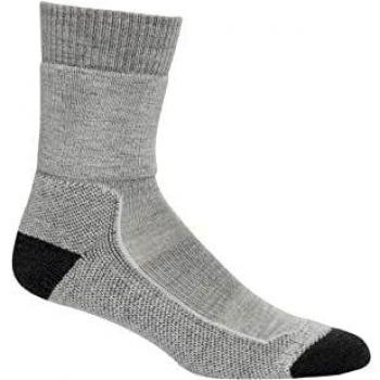 Icebreaker Hike Plus Medium Crew Femenino Gris claro