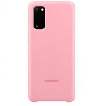 Samsung - Funda de silicona para Galaxy S20, rosa