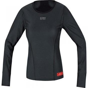 GORE BIKE WEAR Base Layer Windstopper Lady Termo - Camiseta de ciclismo para mujer, color negro, talla 44