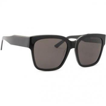 Balenciaga BB0056S 001 55 Stylish Sunglasses, Female, Black, Size: 55 MM