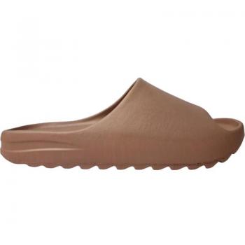 Chancla de mujer Ramblas Nipon con encaje en la zona del empeine y suela antideslizante, color taupe