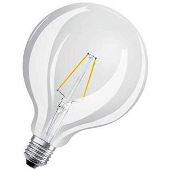 Osram CL G125 LED Retrofit Filament Globe E27, 2.5 W equivalent 25 W, Clear, Pack of 1