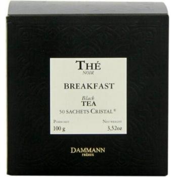 Te negro breakfast dammann freres 50 sobres cristal france the black teabags