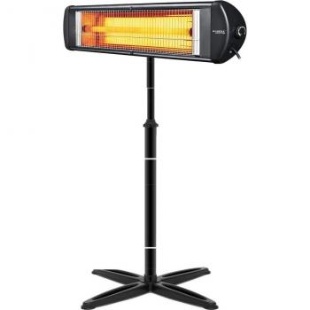 Calentador Infrarrojo Eléctrico Montado en la Pared para Interiores y Exteriores - Ideal para Patio, Jardín, Garaje y Terrazas