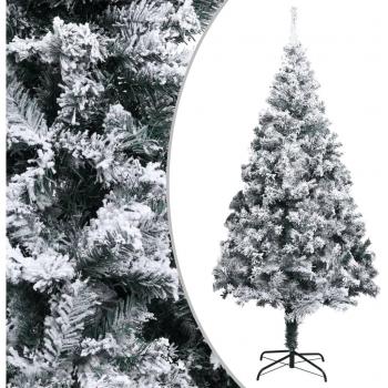 Árbol de Navidad artificial con nieve PVC verde 300 cm