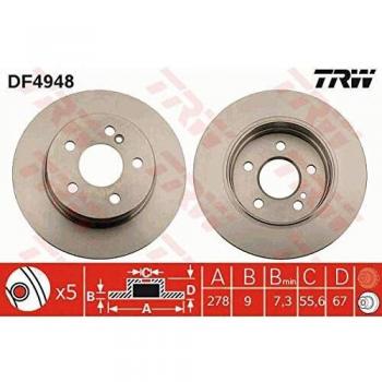 TRW Automotive AfterMarket DF4948 Brake Disc