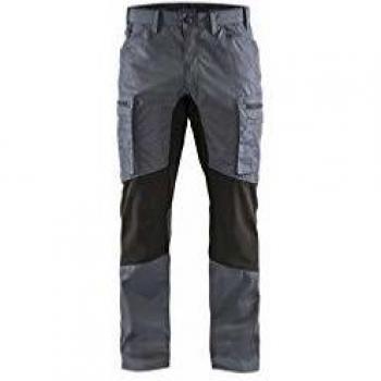 Pantalones Elásticos de Trabajo T.48 - Gris Claro/Negro - Blaklader