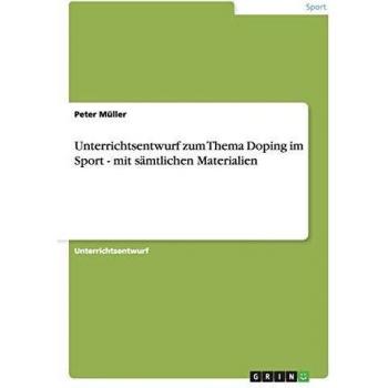 Plan de Clase sobre Doping en el Deporte - Con Todos los Materiales Incluidos
