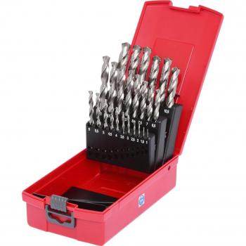 Juego de brocas en espiral HSS-G para metal KS Tools 25 piezas en caja de plástico, diámetro 1-13 mm, modelo 330.2623