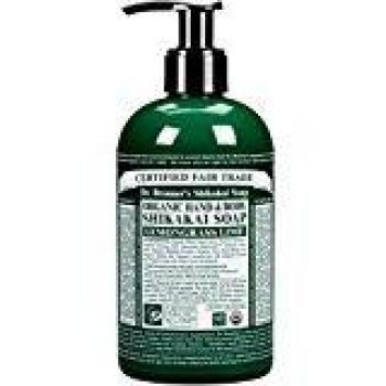 Jabón Líquido Orgánico de Azúcar Dr. Bronner's con Hierba Limón y Lima para Cuerpo y Cabello 355 ml