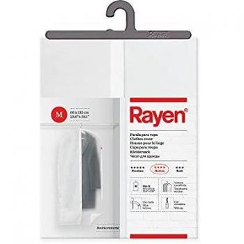 Rayen 2036.11 Bolsa antipollilla para Guardar Ropa, Blanco/Translúcido, talla M