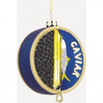 Colgante de cristal Lata de Caviar Navidad