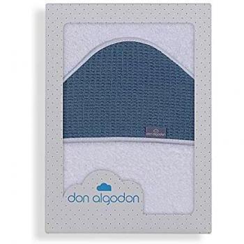 Don Algodón Capa de Baño Astrid Blanco Petroleo