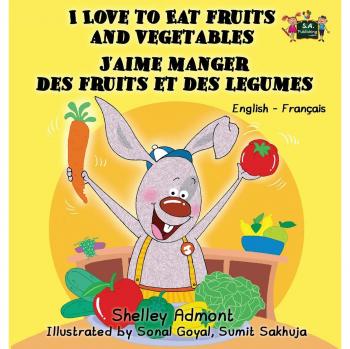Libro Bilingüe en Inglés y Francés: Me Encanta Comer Frutas y Verduras