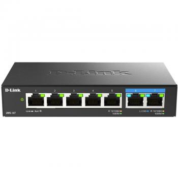 D-Link DMS-107 Switch No Administrado 5 Puertos Gigabit Ethernet + 2 Puertos Multi-Gigabit (2.5G)