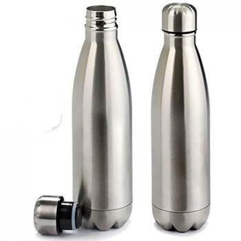 BigBuy Home S3602901 Termo Plata, Acero Inoxidable, Capacidad 750 Ml, Materiales Varios, Unico