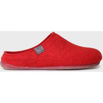 Zapatillas de casa Toni Pons para mujer en color rojo, cerradas, fabricadas en fieltro reciclado y disponibles en tonos lisos