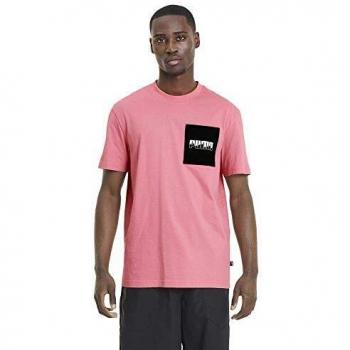 PUMA Rebel tee Camiseta De Manga Corta, Hombre, Pink, XL