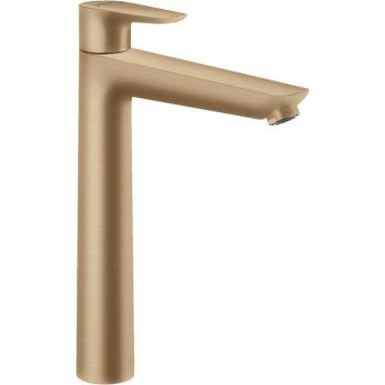 Mezclador de lavabo Hansgrohe Talis E 240, bronce cepillado, sin desagüe