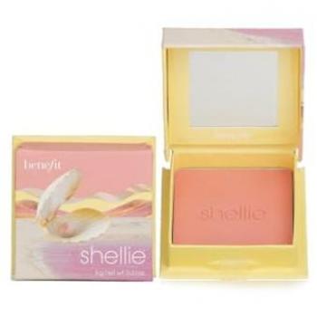 Benefit Shellie Silky-Soft Powder Blush in Warm Seashell Pink with Pearl Shimmer