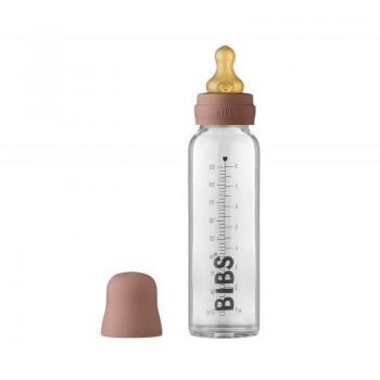 BIBS Woodchuck 225 ml Baby Glass Bottle Complete Set