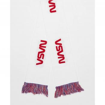 Bufanda Mister Tee NASA Tejida Multicolor (Blanco/Azul/Rojo) Talla Única