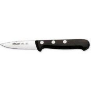 Arcos Serie Universal, Cuchillo Mondador, Hoja de Acero Inoxidable Nitrum 75 mm, Mango de Polioximetileno, POM Color Negro