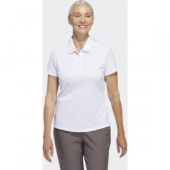 Polo de Mujer adidas Solid Performance Golf Manga Corta Blanco